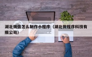 长治湖北微信怎么制作小程序（湖北微程序科技有限公司）